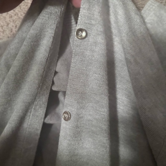 Light Gray Button-Up Cardigan - Picture 3 of 3